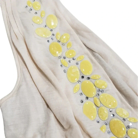 Velvet Jeweled Lyocell Tank Top S - Picture 2 of 4